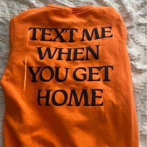 Lonely Ghost Bright Orange Crewneck
